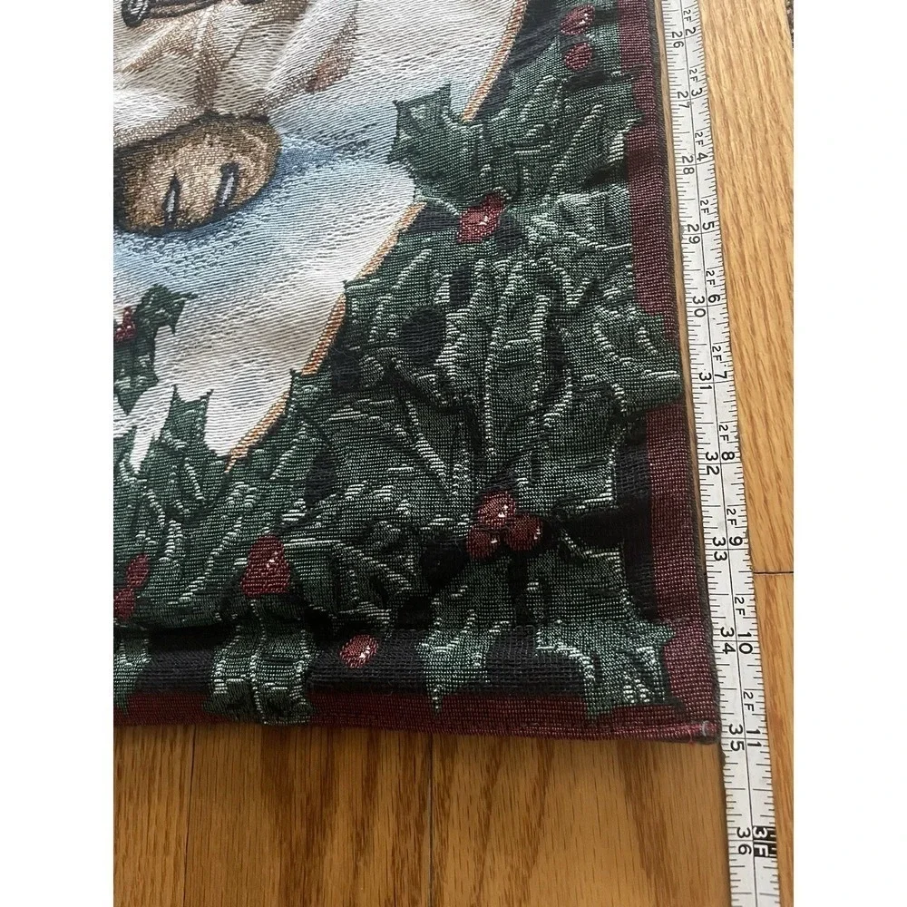 Vintage Boyds Bears and Friends Christmas Edmund & Bailey Tapestry Wall Hanging‎